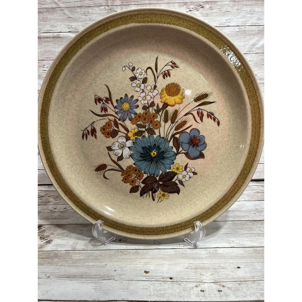 Country Living Stoneware Japan Blue Floral Arden Serving Plate